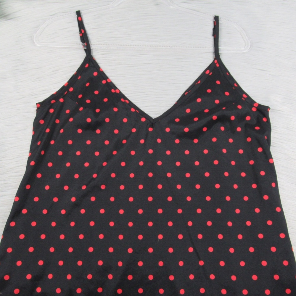 Zanzea Black Red Polkadot Boho Maxi Dresses Women's Size 6 Oversized/Relaxed Fit - Picture 4 of 11